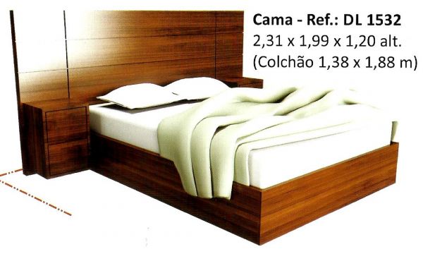 Cama de Casal Com 4 Gavetão Flávio Móveis de Gramado 1,60 x 2,00