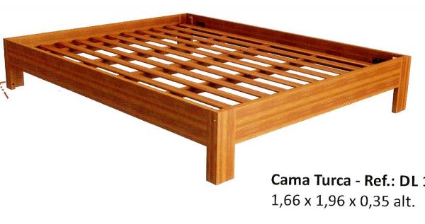 Cama de Casal Flávio Móveis de Gramado 1,40 x 1,90